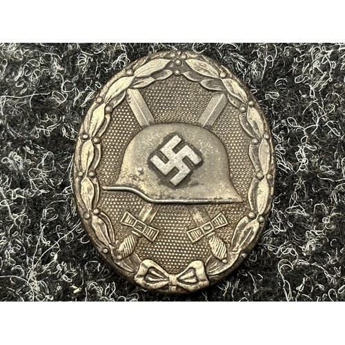 3098 - WW2 Third Reich Verwundetenabzeichen 1939 in Silber - Wound Badge 1939 in Silver. Maker marked 