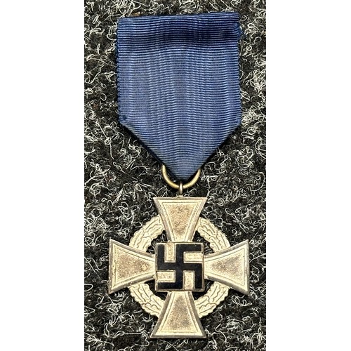 3102 - WW2 Third Reich Treue Dienst Ehrenzeichen, 25 Jahre - Faithful Service Award, 25 years. Complete wit... 