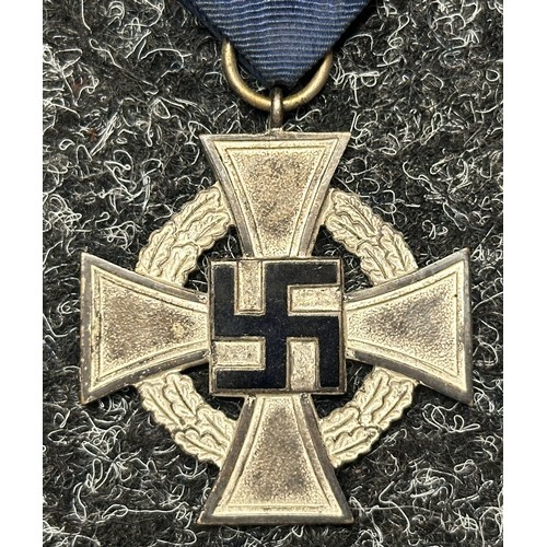 3102 - WW2 Third Reich Treue Dienst Ehrenzeichen, 25 Jahre - Faithful Service Award, 25 years. Complete wit... 