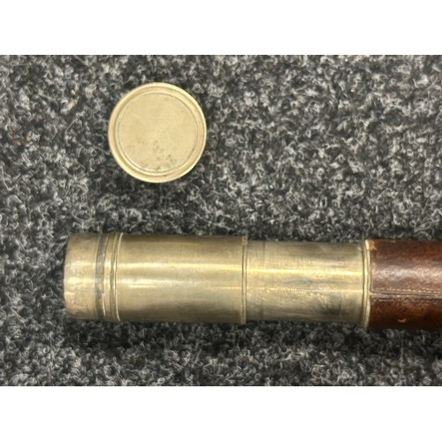 3116 - Victorian Naval Officers Single Draw Telescope by Ross of London, serial number 20837. Engraved 1876... 