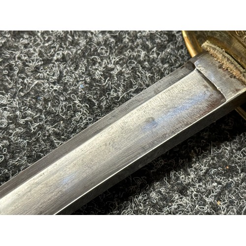 3133 - French Model 1822 Light Cavalry Sabre with curved fullered single edged blade 920mm in length. Maker... 