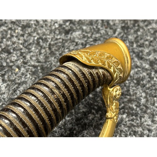 3133 - French Model 1822 Light Cavalry Sabre with curved fullered single edged blade 920mm in length. Maker... 