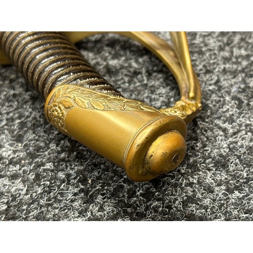 3133 - French Model 1822 Light Cavalry Sabre with curved fullered single edged blade 920mm in length. Maker... 