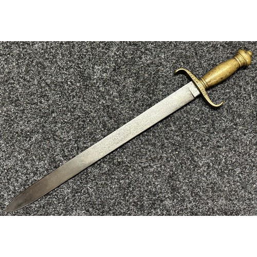 3138 - Imperial Prussian M1852 Faschinenmesser Short Sword with single edged blade 473mm in length. Dated m... 