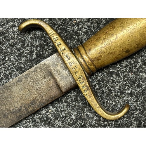 3138 - Imperial Prussian M1852 Faschinenmesser Short Sword with single edged blade 473mm in length. Dated m... 