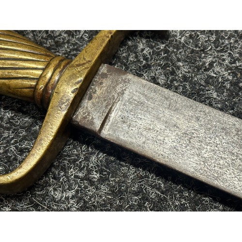 3138 - Imperial Prussian M1852 Faschinenmesser Short Sword with single edged blade 473mm in length. Dated m... 