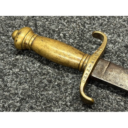 3138 - Imperial Prussian M1852 Faschinenmesser Short Sword with single edged blade 473mm in length. Dated m... 