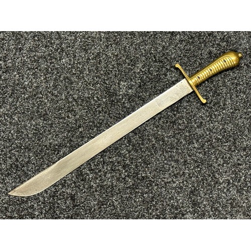 3139 - 1855 Pattern Imperial Prussian Infantry Pioneer’s Short Sword Faschinenmesser with single edged blad... 