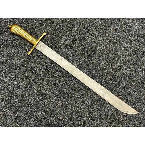 3139 - 1855 Pattern Imperial Prussian Infantry Pioneer’s Short Sword Faschinenmesser with single edged blad... 