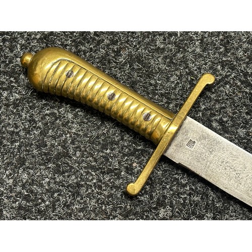 3139 - 1855 Pattern Imperial Prussian Infantry Pioneer’s Short Sword Faschinenmesser with single edged blad... 