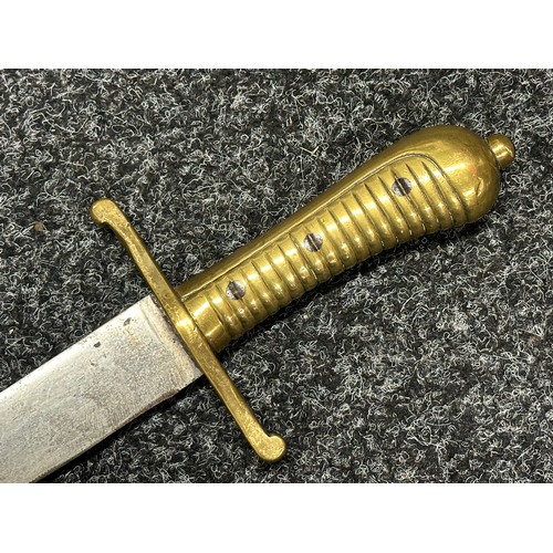 3139 - 1855 Pattern Imperial Prussian Infantry Pioneer’s Short Sword Faschinenmesser with single edged blad... 