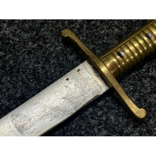 3139 - 1855 Pattern Imperial Prussian Infantry Pioneer’s Short Sword Faschinenmesser with single edged blad... 