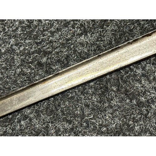 3152 - French Gras Bayonet with single edged blade maker marked and dated 