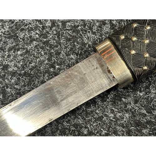 3156 - WW1 Scottish Dirk with 300mm long blade with etched makers mark 