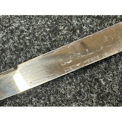 3156 - WW1 Scottish Dirk with 300mm long blade with etched makers mark 