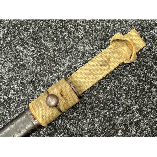 3158 - WW1 British 1907 Pattern bayonet with single edged fullered blade 433mm in length, maker marked and ... 