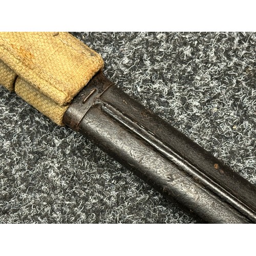 3158 - WW1 British 1907 Pattern bayonet with single edged fullered blade 433mm in length, maker marked and ... 