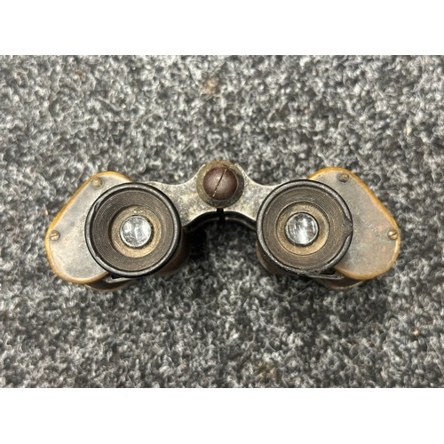 3164 - WW1 British Binoculars prismatic No3 Mark I, maker marked and dated 