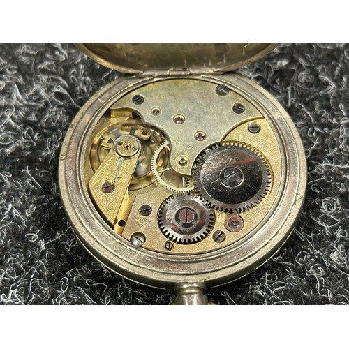 3175 - WW1 British Presentation Pocket Watch with Black Dial with Roman Numerals and Separate Seconds Dial.... 