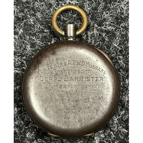 3175 - WW1 British Presentation Pocket Watch with Black Dial with Roman Numerals and Separate Seconds Dial.... 