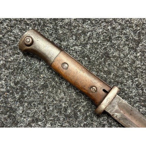 3183 - WW1 Imperial German S84/98 Mauser Bayonet with single edged fullered blade 234mm in length, maker ma... 