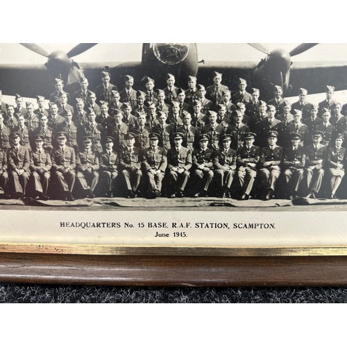 3198 - WW2 British RAF Panoramic Unit Photograpgh of Headquarters No 15 Base, RAF Station, Scampton June 19... 