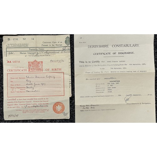 3208 - WW2 British RAF Flying Log Book group to 185035 Flying Officer Edwin Francis Lofting. F/O Lofting wa... 