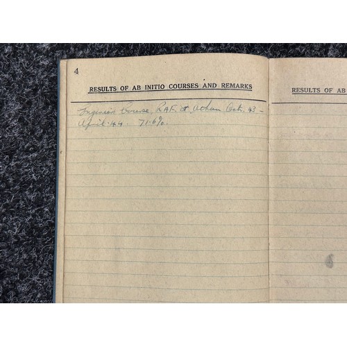 3208 - WW2 British RAF Flying Log Book group to 185035 Flying Officer Edwin Francis Lofting. F/O Lofting wa... 