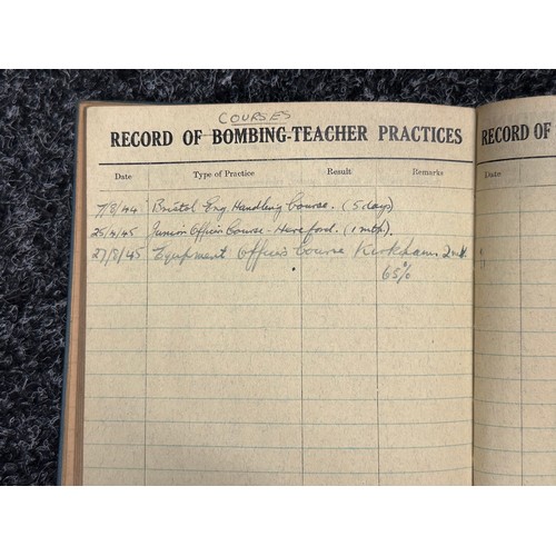 3208 - WW2 British RAF Flying Log Book group to 185035 Flying Officer Edwin Francis Lofting. F/O Lofting wa... 