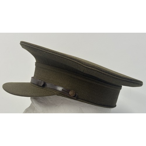 3217 - WW2 British Army Officers Service Dress Cap. Unissued condition. Kings Crown General Service Buttons... 