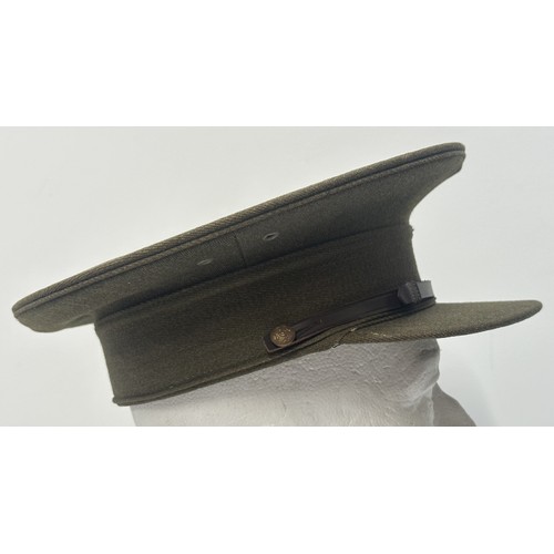 3217 - WW2 British Army Officers Service Dress Cap. Unissued condition. Kings Crown General Service Buttons... 