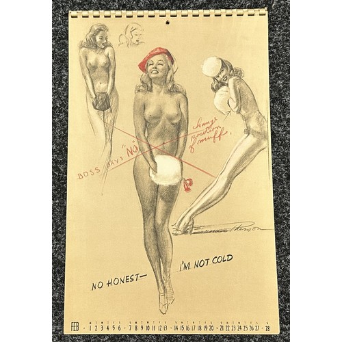 3219 - WW2 US Pin Up Calender 1943 