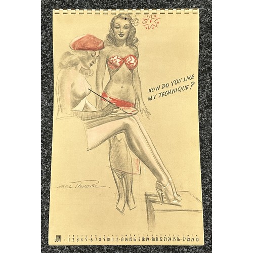 3219 - WW2 US Pin Up Calender 1943 