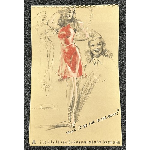 3219 - WW2 US Pin Up Calender 1943 