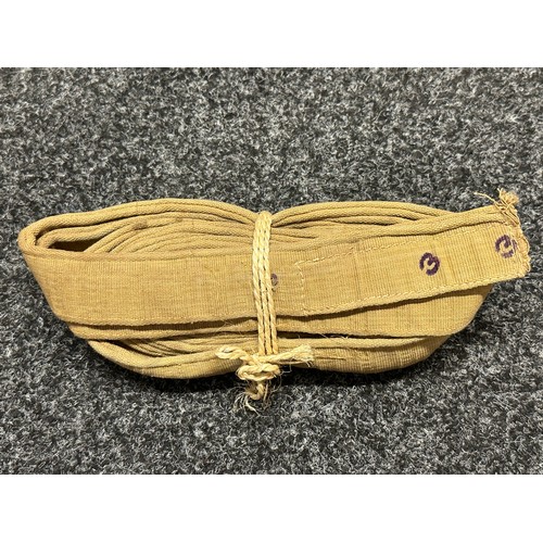 3228 - WW2 British 250 round .303 Vickers MMG Cloth Stripless Ammunition Belt MKIII. Maker marked and dated... 