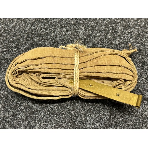 3228 - WW2 British 250 round .303 Vickers MMG Cloth Stripless Ammunition Belt MKIII. Maker marked and dated... 