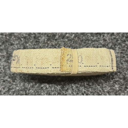 3230 - WW2 US 250 round .30 cal Browning Machine Gun Cloth Ammunition Belts x 5.