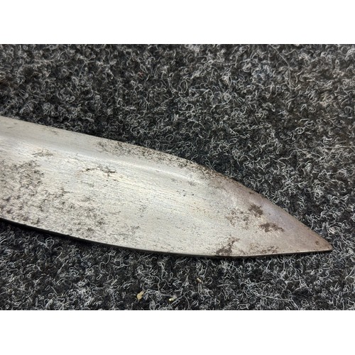 3234 - WW2 British Gurkha Kukri knife with single edged blade 270mm in length die stamped 