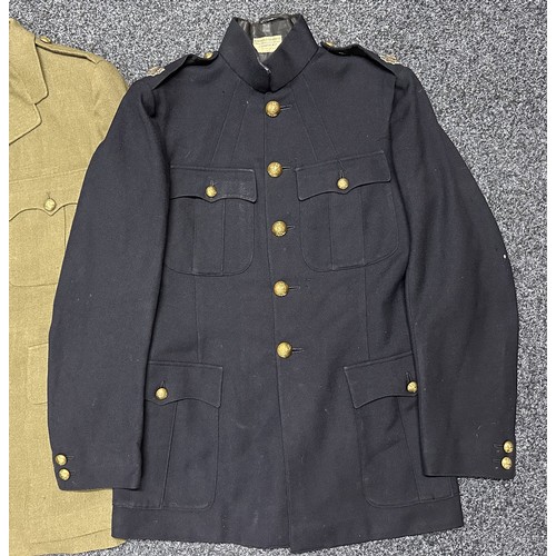 3237 - WW2 British Guards Officers Dress Blue Tunic named to 