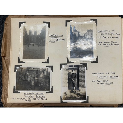 3241 - WW2 British 7th Armoured Division Photo Album 1945 plus various maps. Good content with good photos ... 