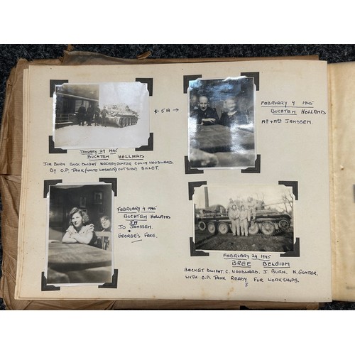 3241 - WW2 British 7th Armoured Division Photo Album 1945 plus various maps. Good content with good photos ... 