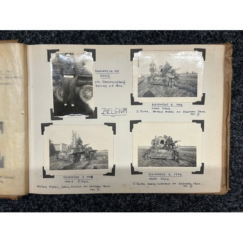 3241 - WW2 British 7th Armoured Division Photo Album 1945 plus various maps. Good content with good photos ... 