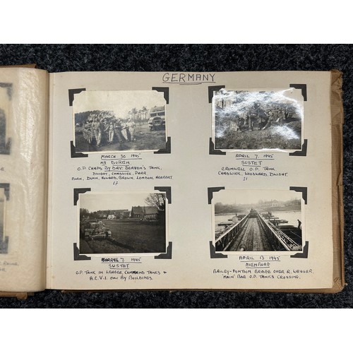 3241 - WW2 British 7th Armoured Division Photo Album 1945 plus various maps. Good content with good photos ... 