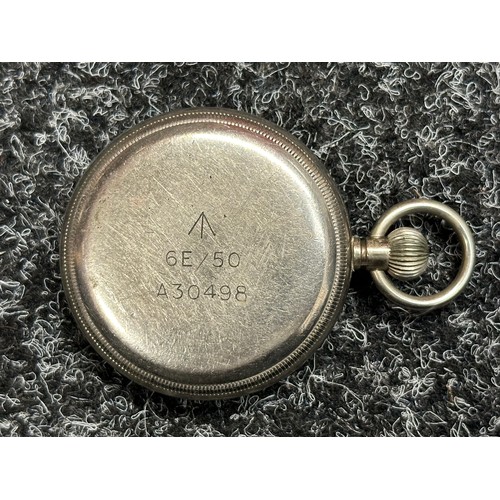 3248 - WW2 British RAF Navigators Pocket Watch by Rvue Thommen Calibre 30. White dial with Arabic Numerals,... 