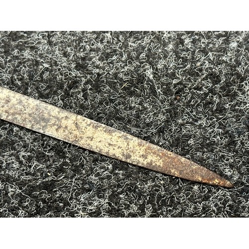 3263 - WW2 Third Reich Heer Officers Dove Head Sword with single edged fullered blade 780mm in length, die ... 