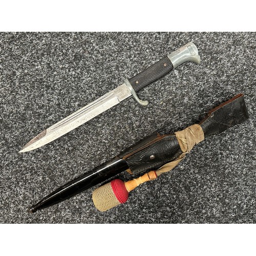 3265 - WW2 Third Reich Heer Parade Bayonet with fullered blade 198mm in length maker marked 