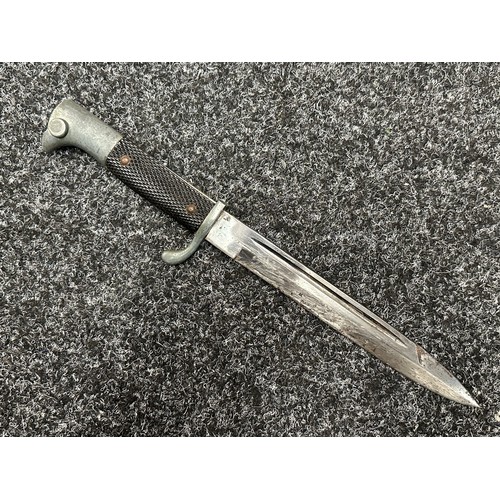 3265 - WW2 Third Reich Heer Parade Bayonet with fullered blade 198mm in length maker marked 