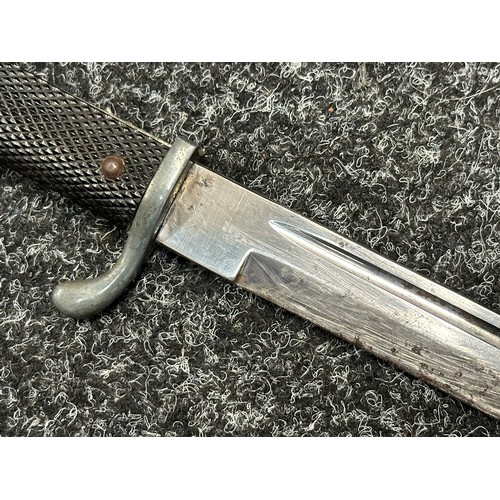 3265 - WW2 Third Reich Heer Parade Bayonet with fullered blade 198mm in length maker marked 