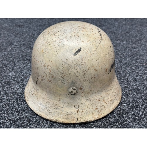 3267 - WW2 Third Reich M40 Steel Helmet. Maker and size stamped to shell 