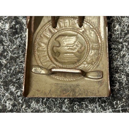 3268 - WW2 Third Reich Heer Belt Buckle. No makers mark. Retains much original field grey paint finish.